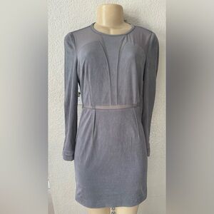 Bello gray bodycon sexy dress midi casual basic night out long sleeve